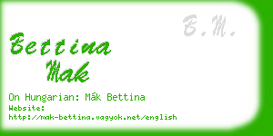 bettina mak business card