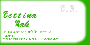 bettina mak business card